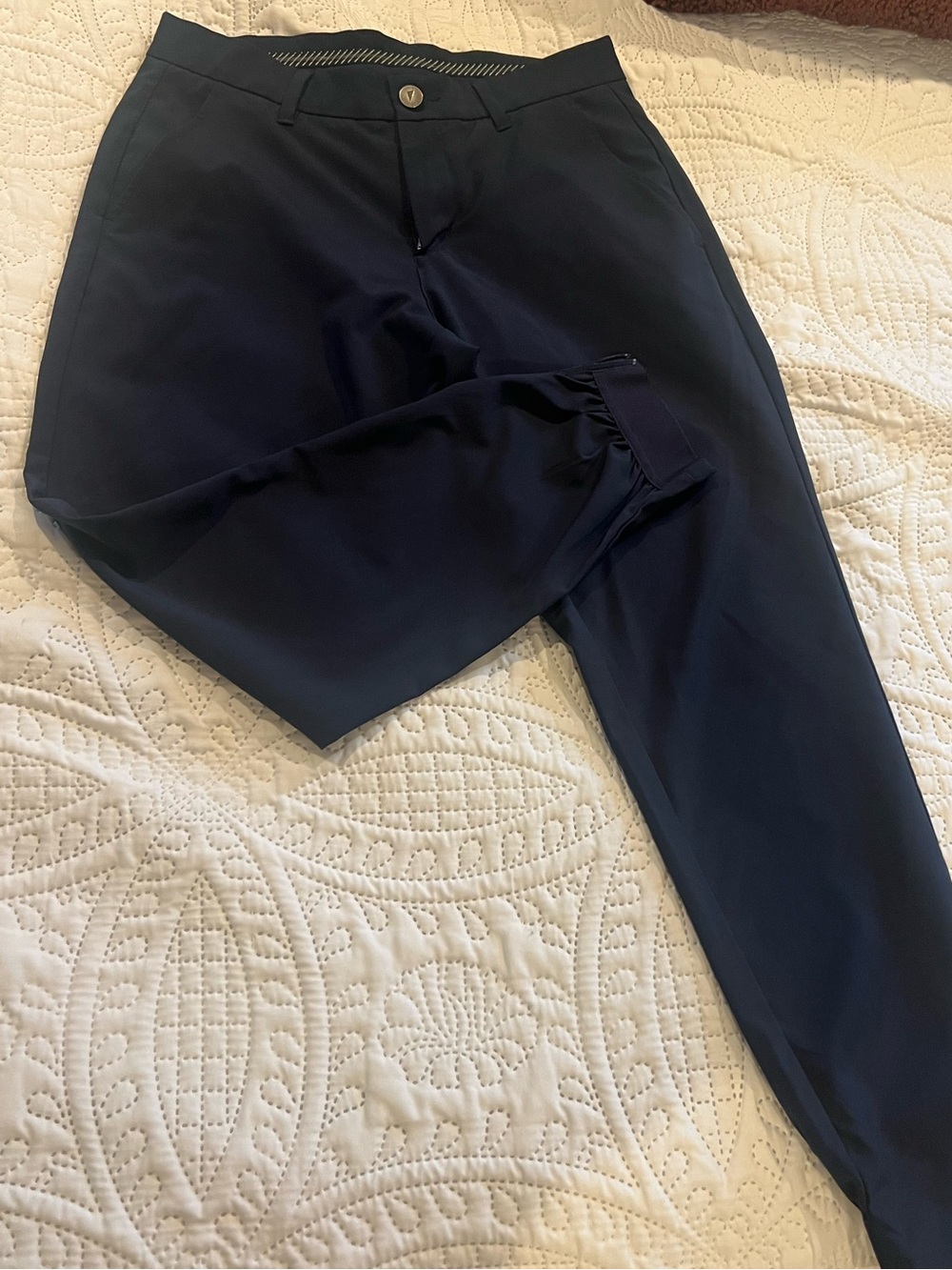 Primo Men's Navy Performance Joggers - Stretch Comfort
